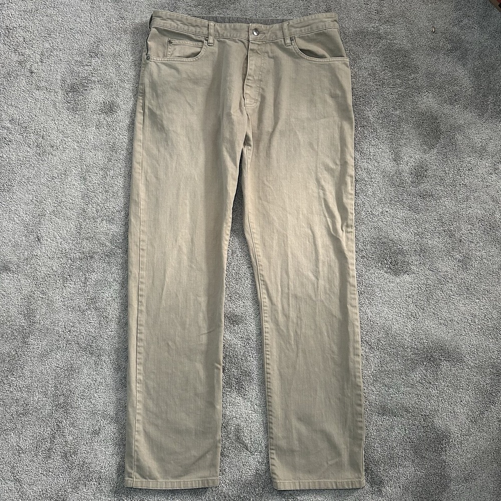 Ermenegildo Zegna Sport Jeans Mens 38x34 Beige Straight Leg Casual Denim Project